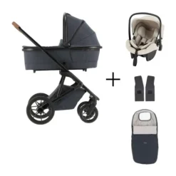 Qute Q-Rider Plus Kinderwagen - Denim Blue | Kidsriver Curve Autostoel - Black><noscript><img width=