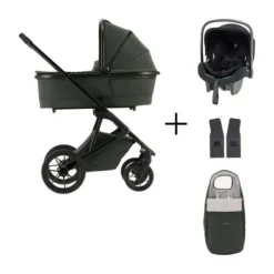 Qute Q-Rider Plus Kinderwagen - Denim Blue | Kidsriver Curve Autostoel - Black><noscript><img width=