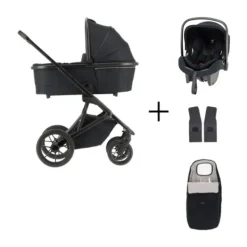 Qute Q-Rider Plus Kinderwagen - Denim Blue | Kidsriver Curve Autostoel - Black><noscript><img width=