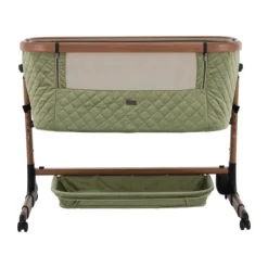 Qute Q-wiggle electric Co-Sleeper cream - white wash><noscript><img width=