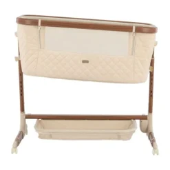 Qute Q-wiggle electric Co-Sleeper cream - white wash><noscript><img width=