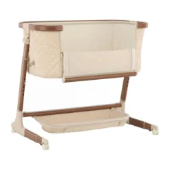 Qute Q-wiggle electric Co-Sleeper cream - white wash><noscript><img width=