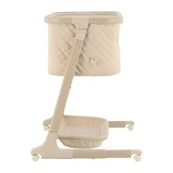 Qute Q-wiggle electric Co-Sleeper cream - white wash><noscript><img width=