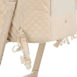 Qute Q-wiggle electric Co-Sleeper cream - white wash><noscript><img width=