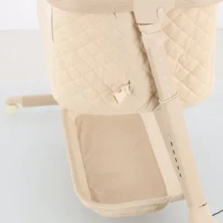 Qute Q-wiggle electric Co-Sleeper cream - white wash><noscript><img width=