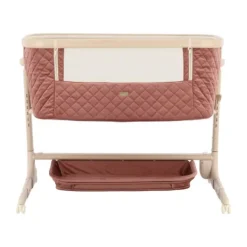 Qute Q-wiggle electric Co-Sleeper cream - white wash><noscript><img width=