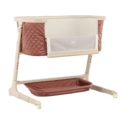 Qute Q-wiggle electric Co-Sleeper cream - white wash><noscript><img width=