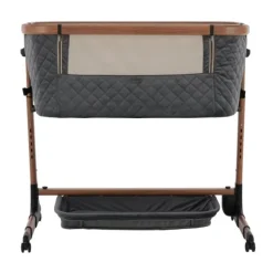 Qute Q-wiggle electric Co-Sleeper cream - white wash><noscript><img width=