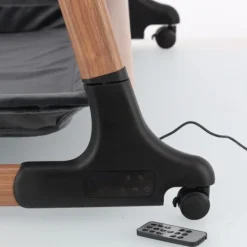 Qute Q-wiggle electric Co-Sleeper cream - white wash><noscript><img width=