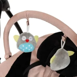 Qute Schommelstoel Q-Swing Softgrey Uil / Zwart Frame><noscript><img width=