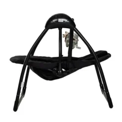 Qute Schommelstoel Q-Swing Softgrey Uil / Zwart Frame><noscript><img width=