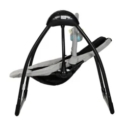 Qute Schommelstoel Q-Swing Softgrey Uil / Zwart Frame><noscript><img width=