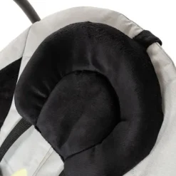 Qute Schommelstoel Q-Swing Softgrey Uil / Zwart Frame><noscript><img width=