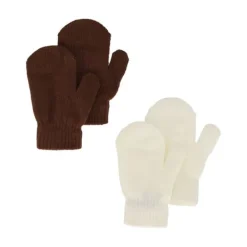 Sarlini Wanten Knit Multi Offwhite 2-Pack One size> Wanten