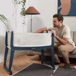 Snuz Bedside Crib SnuzPod Studio London Navy><noscript><img width=