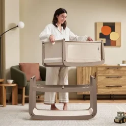 Snuz Co-Sleeper SnüzPod⁵ - Mocha><noscript><img width=