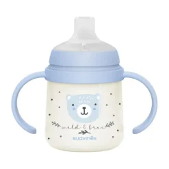 Suavinex Wild & Free Beker Met Handvaten - 150ml - 6Mnd+ - Blauw><noscript><img width=