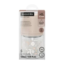 Suavinex Wonderland SX Pro Fles Glas - Slow Flow - 120ml - Roze><noscript><img width=