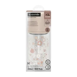 Suavinex Wonderland SX Pro Fles Glas - Slow Flow - 120ml - Roze><noscript><img width=