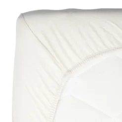Timboo Hoeslaken Ledikant - 60 x 120 cm - Daisy White> Hoeslakens