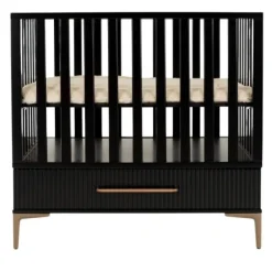 TWF Box Met Lade Waves Zwart> Boxen Met Lade