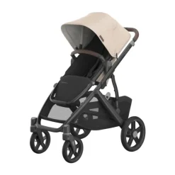 UPPAbaby Kinderwagen 2-in-1 Vista V3 Dillan Stone Blue Met Carbon Frame En Sand Leather><noscript><img width=