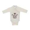 VIB Love You BEARY Much Overslag Romper - 0-3 Mnd - Beige> Rompertjes