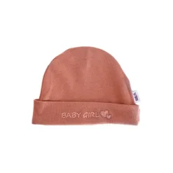 VIB Muts Rond Baby Girl Oud Roze> Mutsjes