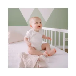 ZZZOO Hoeslaken Wieg Airgosafe Wit 40 x 80 cm> Accessoires Wiegen|Hoeslakens